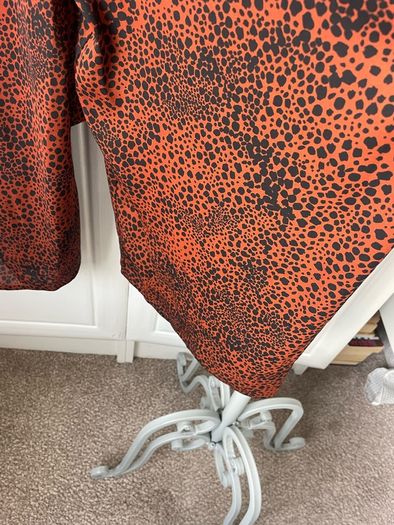 Bnwt primark animal print wide leg jumpsuit with wrap around detail size 12