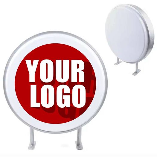 Round Illuminated Sign Easy to Install, Eye-Catching, and Durable for Any Business.
