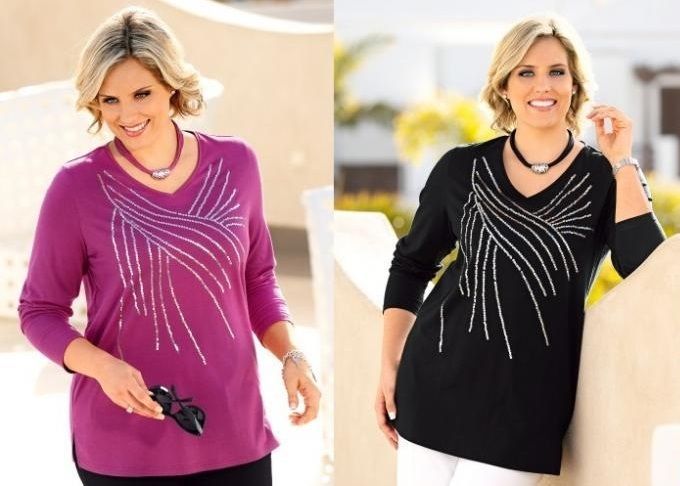 Brand new Plus size M.Collection long tunic with sequins size UK30/32 EUR60/62 Postage included