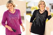Brand new Plus size M.Collection long tunic with sequins size UK30/32 EUR60/62 Postage included