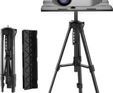 Projector Mount, Portable Adjustable Projector Stand, Aluminum Tripod Mounts, Floor Stands Holder, Laptop Mounts, DJ Equipment Holder Mount, Suitable for Home Theater or Stage