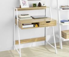 Home Office Table Desk Computer Desk Workstation with Storage Shelf