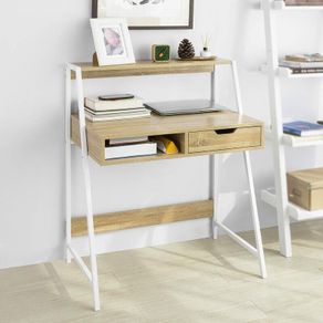 Home Office Table Desk Computer Desk Workstation with Storage Shelf