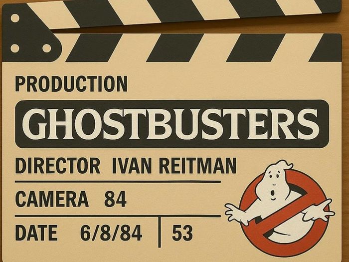 Ghostbusters display clap board