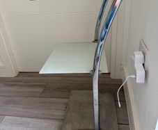 glass shelving unit