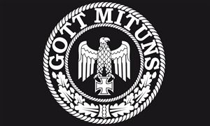 Gott mit uns Eagle flag FREEPOST