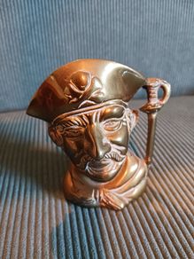 Solid Brass Pirate pencil holder