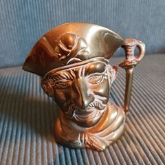 Solid Brass Pirate pencil holder