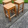 Vintage Lab stools with dished seats Image 2