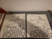 Large fishing decal / stickers QTY.2