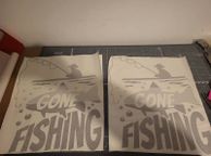 main image for ad Large fishing decal / stickers QTY.2