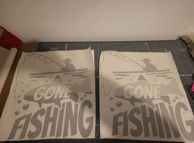 Large fishing decal / stickers QTY.2
