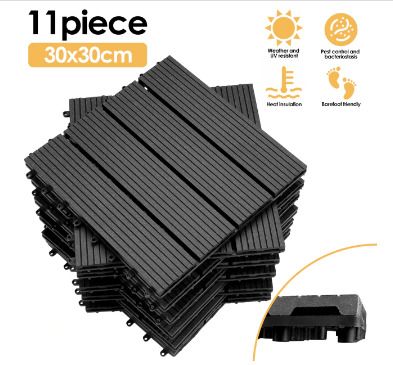 30x30cm patio tile WPC Garden floor board eco-friendly waterproof DIY splicing balcony floor