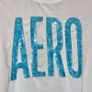 Aeropostale Logo Cropped Boyfriend Tee Size M LIKE NEW Image 3
