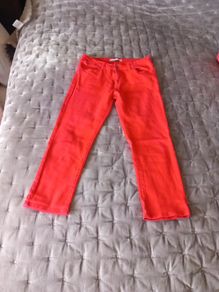 Mid rise Red capri Jeans / trousers
