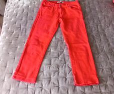 Mid rise Red capri Jeans / trousers