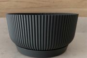 Flower pot elho vibes fold bowl 25 cm, Anthracite plus saucer