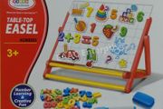 magnetic learnic table with letters and numbers