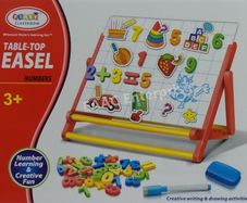 magnetic learnic table with letters and numbers