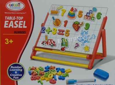 magnetic learnic table with letters and numbers