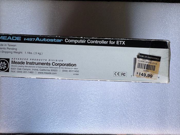 Meade Autostar Hand Controller