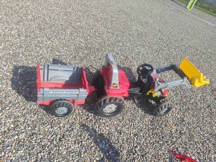 Massey Ferguson Kids tractor (rolly toys) with attachments