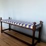 Vintage Farmhouse Style Window Seat Bench Image 2