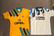 2x retro football shirt bundle