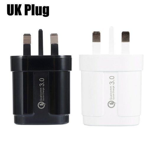 USLION QC 3.0 18W USB Fast Charger Wall Charger UK Plug (Brand New/Warranty)