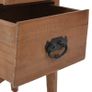 Bedside Cabinet Solid Fir Wood 40x29x68 cm Brown Image 9