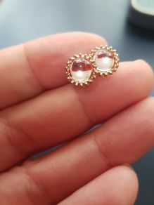 Stud Mirror Reflection Earrings