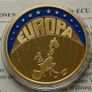 Europe 1997 ecu to euro 24 karat Gold plated Proof Image 4
