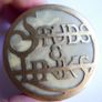 Antique Art Nouveau Brass Cufflink Box: Steampunk Studs & Links Round Storage box Image 7