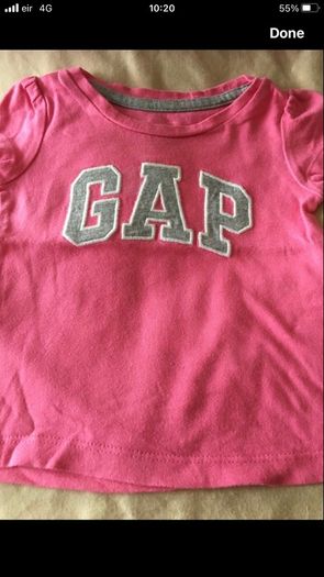Girls gap teeshirt 6/12 mths never worn