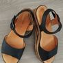 Gabor Black Wedge Sandals, size 5 Image 2