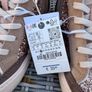 Zara High Top Sneaker with Glittery Detail (size 13.5) Image 7