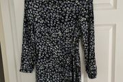 Mango floral shirt dress