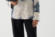 COS  Tie-Dye V-Neck Top
