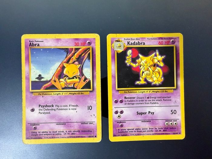 Pokemon - (2) Abra & Kadabra