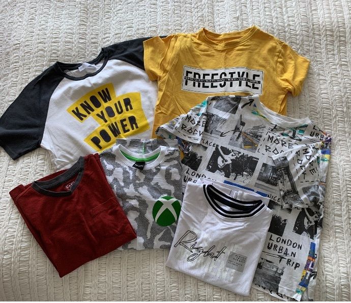 T-shirts 8 years old Zara F&F like new