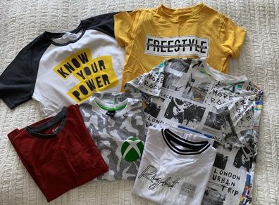 T-shirts 8 years old Zara F&F like new