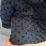 Kids Jacket Girls Winter Coat Age 6-7 Blue Polka Dot Puffer Warm Coat Jacket Girl Ana Navy Image 9