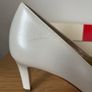 Hogl Pearl White Leather Heel shoe Image 6