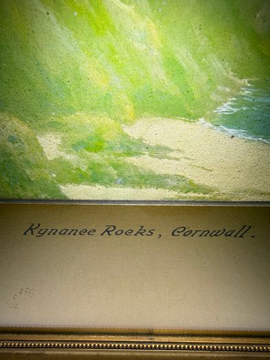 R.D. Sherrin (D.A. Niel) Pair of Original Gouaches - Lands End & Kynance Rocks, Cornwall