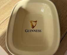 Official Guinness Ceramic Pie Dish Classic Gold Harp 2021 Edition