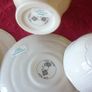7 Piece Brand New In Box Donegal Floral Irish Parian China Tea Set With Vase For Two Person Setting. Made In Ireland. Image 9