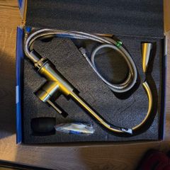 Gold kitchen high pressure mixing tap