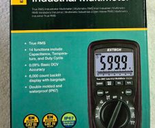Extech EX520A Heavy Duty True RMS Industrial Digital Multimeter IP67
