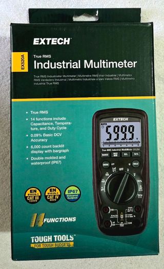 Extech EX520A Heavy Duty True RMS Industrial Digital Multimeter IP67