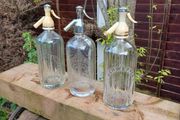 Antique glass Bottles Soda Syphons